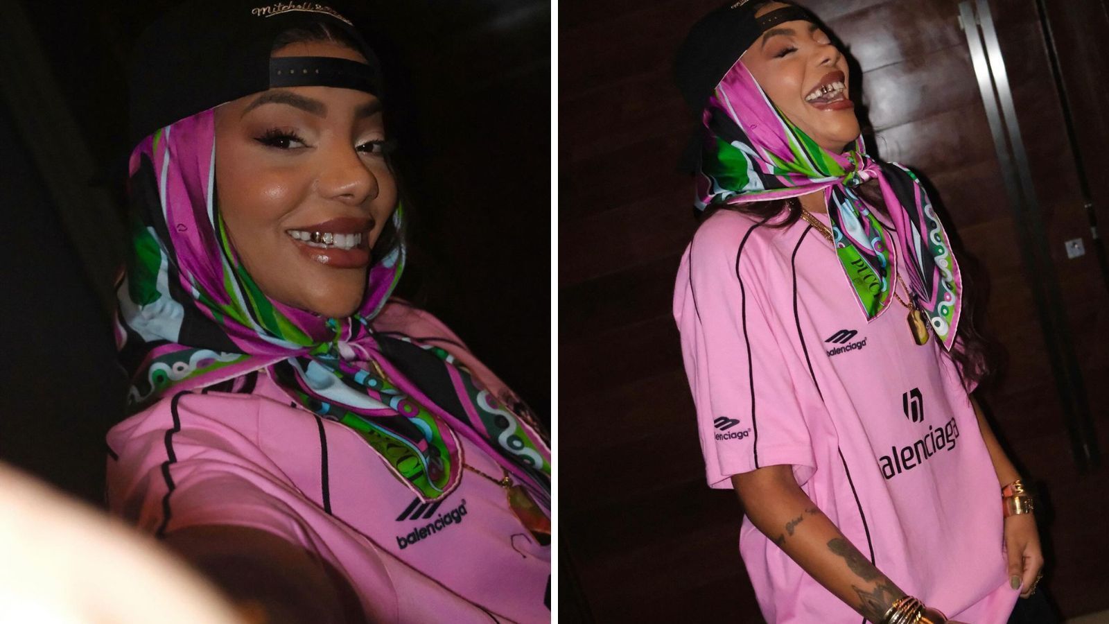 Ludmilla posta foto com acessório nos dentes