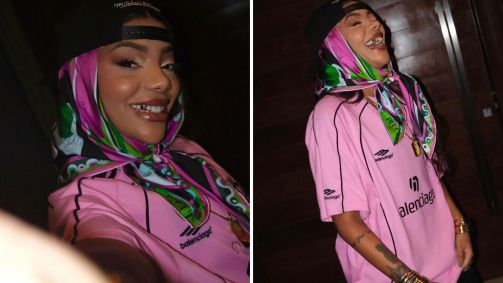 Ludmilla posta foto com acessório nos dentes