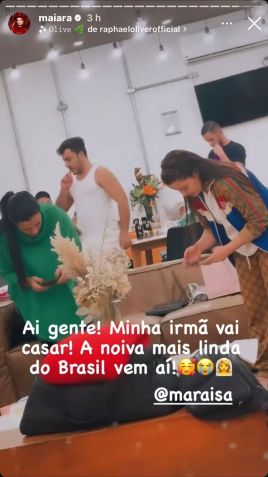 Maiara falou sobre os preparativos para o casamento da irmã / Instagram/Maiara