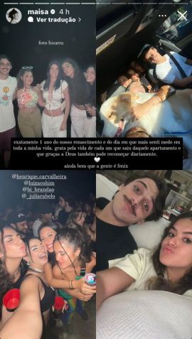 Maisa relembrou ocorrido de 1 ano atrás em suas redes / Foto: Instagram/Maisa