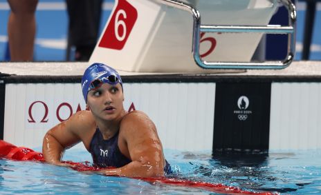 Maria Fernanda Costa em prova nos Jogos Olímpicos de Paris