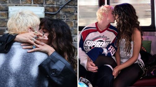 Marina Sena e Juliano Floss postam fotos se beijando