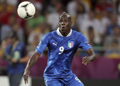 Mario Balotelli pela seleção da Itália na Eurocopa de 2012