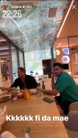 Leonardo e Matheus Vargas jantam na nova mansão de Zé Felipe / Foto: Instagram/Virginia Fonseca