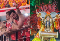 Matteus chora durante apresentação de Isabelle no Festival de Parintins