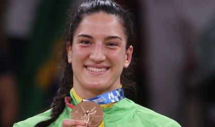 Mayra Aguiar foi bronze na Olimpíada de Tóqui no judô até 78 kg