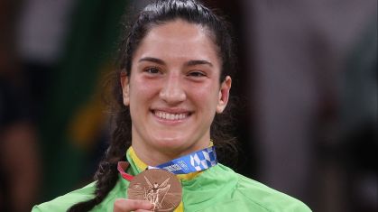 Mayra Aguiar foi bronze na Olimpíada de Tóqui no judô até 78 kg