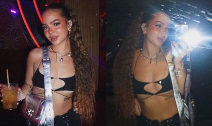 Mel Maia confessa "crush" em ator Wagner Santisteban