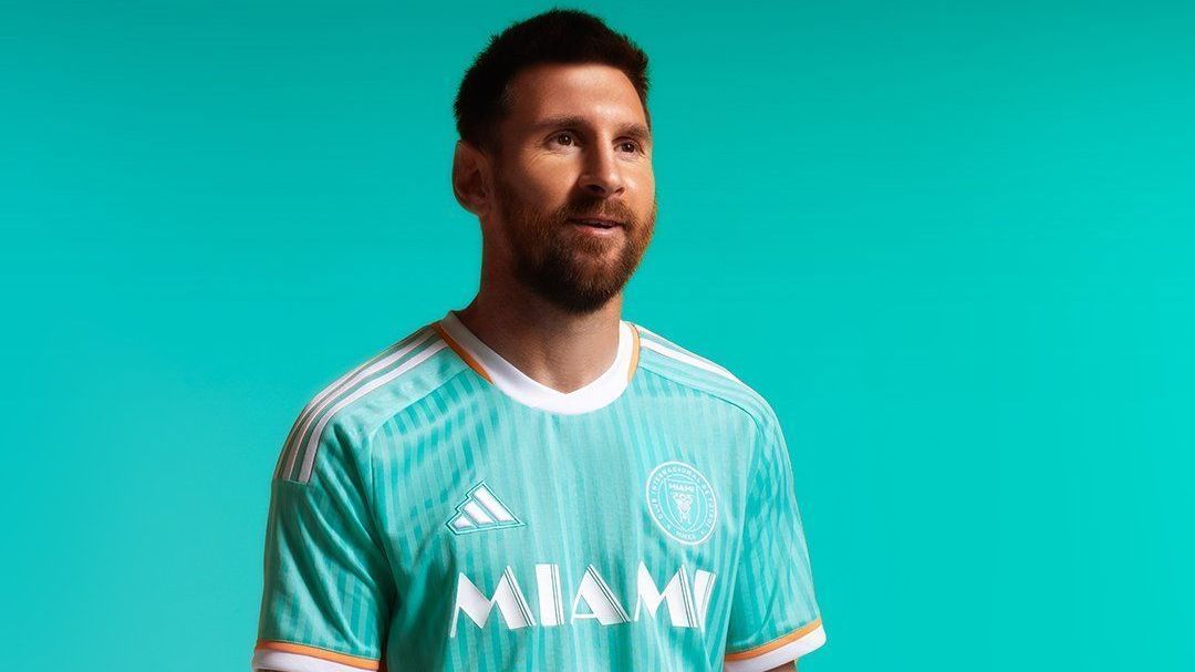 Messi com a nova camisa do Inter Miami