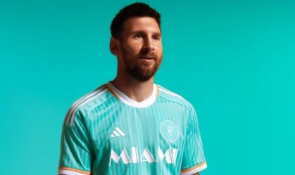 Messi com a nova camisa do Inter Miami