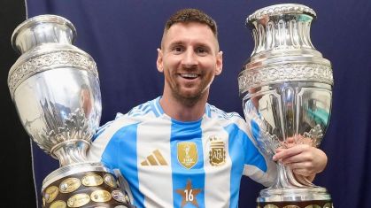 Messi foi campeão da Copa América em 2021 e 2024