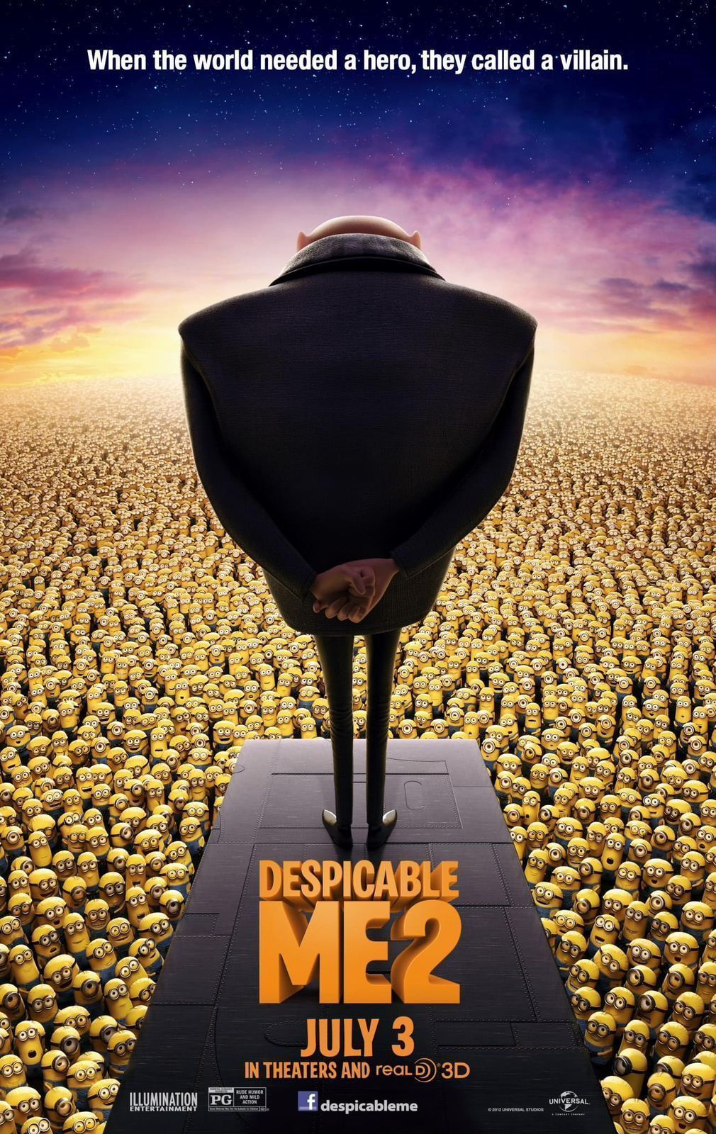 Pôster de "Meu Malvado Favorito 2" / Facebook/Despicable Me