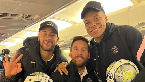 Neymar, Messi e Mbappé jogaram juntos no PSG