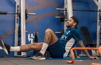 Neymar em atividade no Al-Hilal