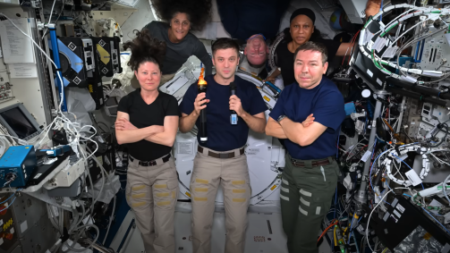 Brincadeira inclui os tripulantes da Starliner, que estão há mais de um mês na ISS fazendo testes na espaçonave da Boeing