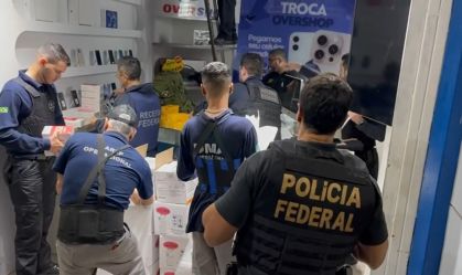 PF faz operação contra grupo que lavou R$ 1 bilhão com importação ilegal de celulares