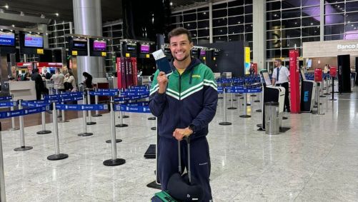Pepê Gonçalves foi o primeiro brasileiro a embarcar para Paris
