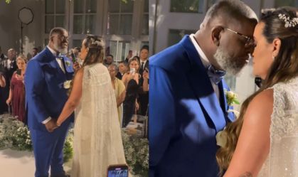 Péricles e Lidiane Faria celebram Bodas de Latão na presença de famosos; fotos
