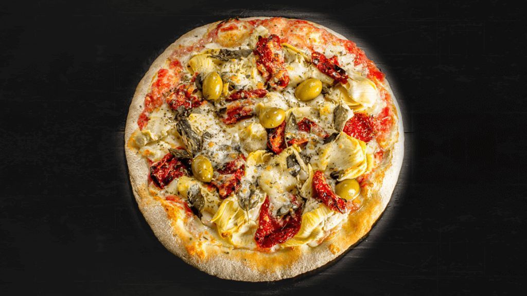 Pizza de alcachofra pode ser uma surpresa agradável pra quem nunca provou o sabor / Divulgação/Di'Napoli Pizzaria