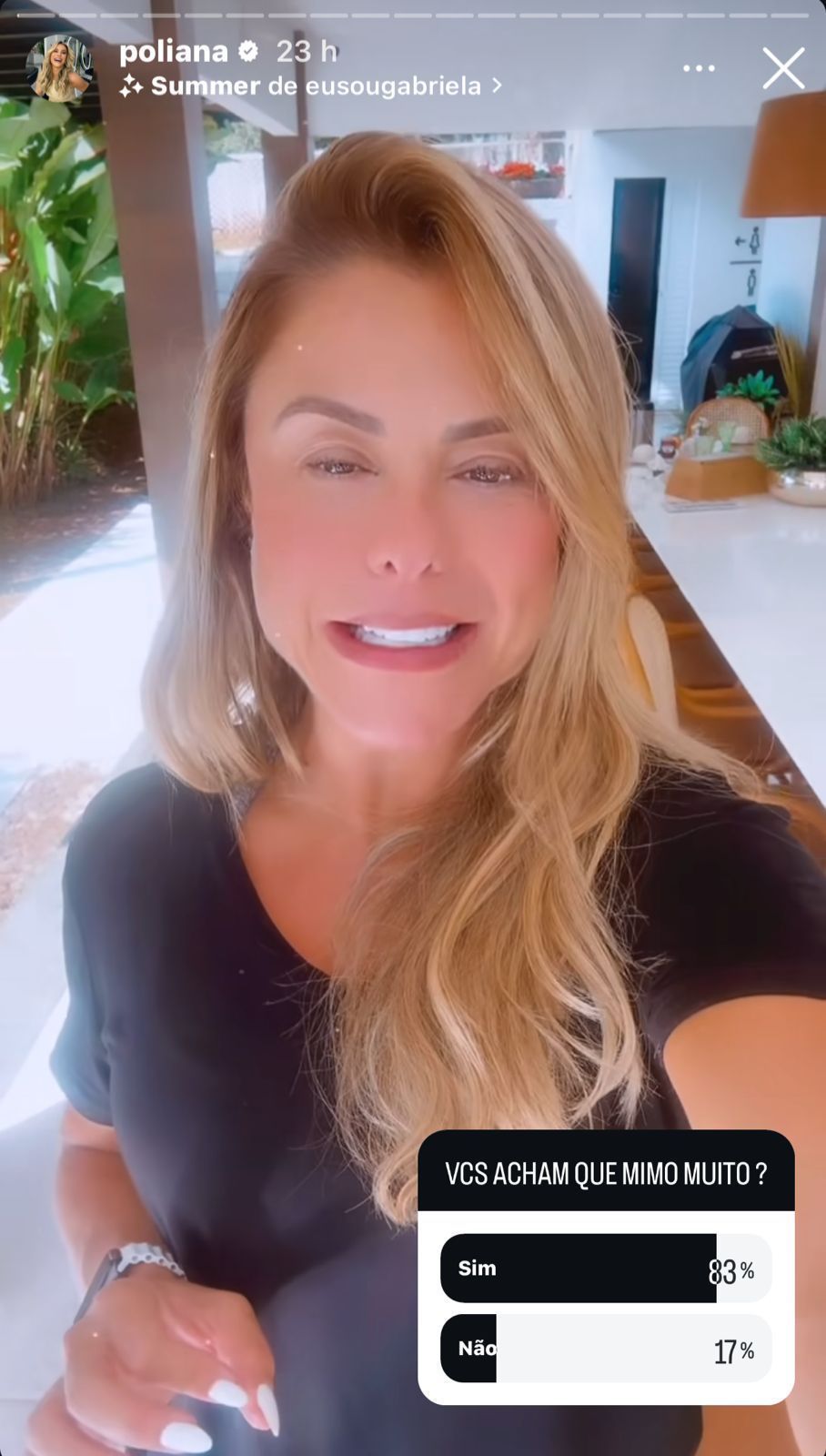Poliana Rocha pediu a opinião dos seguidores sobre seu comportamento com as netas / Instagram/Poliana Rocha