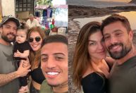 Rafael Cardoso posta fotos com filha caçula e namorada