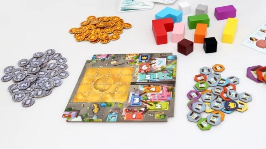 Blocos de tamanhos e cores diferentes são o desafio para quem tenta encaixar as peças no jogo RectoVerso / Divulgação/RectoVerso