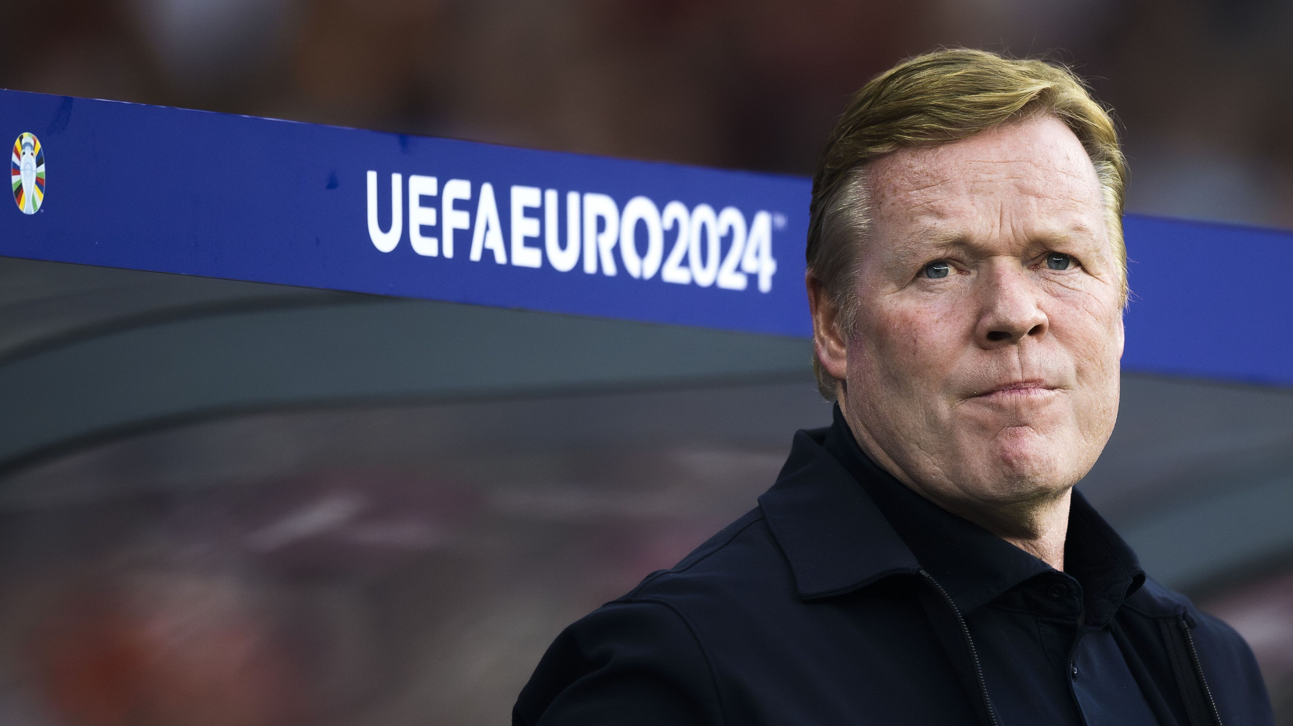 Ronald Koeman durante a Eurocopa com a Seleção da Holanda