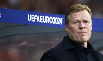 Ronald Koeman durante a Eurocopa com a Seleção da Holanda
