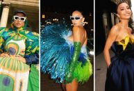 Chinelos e penas: veja looks de Sabrina Sato, madrinha do Time Brasil, em Paris