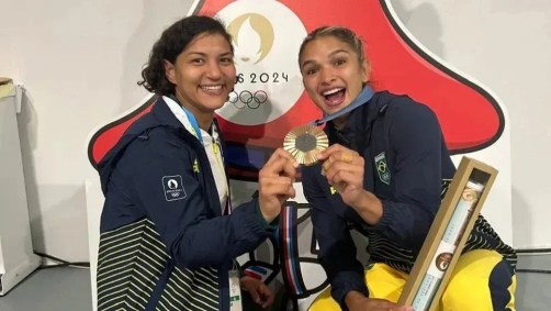 Campeã olímpica em 2012, Sarah Menezes é a técnica de Larissa Pimenta