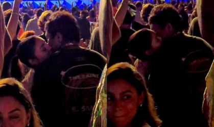Sophie Charlotte e Xamã são vistos aos beijos em festival no Rio