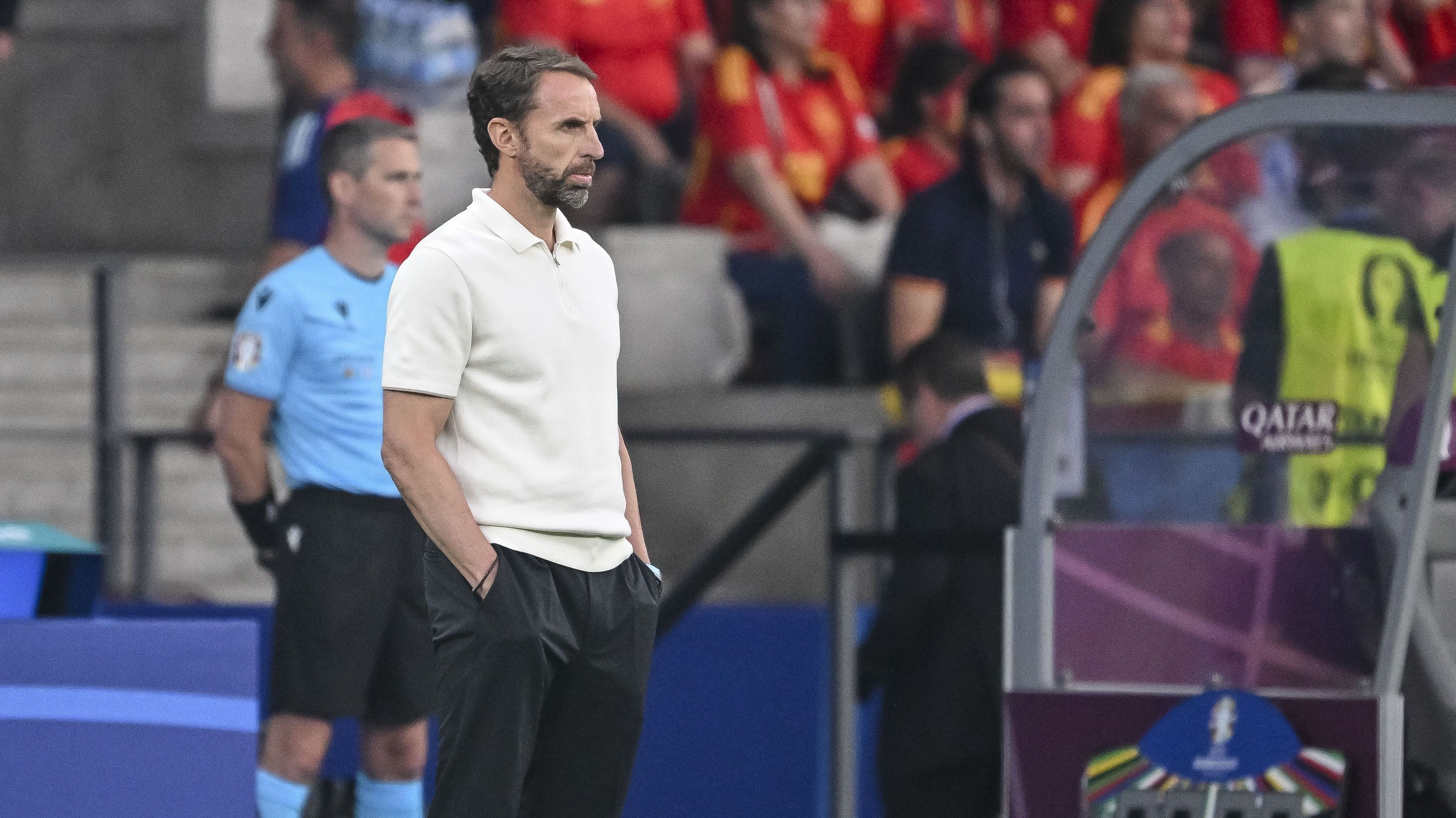 Gareth Southgate, técnico da Inglaterra, durante final da Eurocopa contra a Espanha