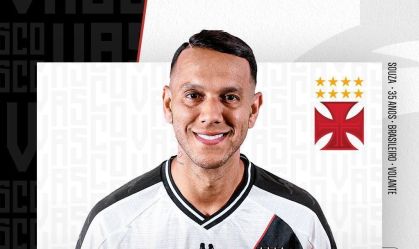 Vasco anuncia a contratação do volante Souza, segundo reforço da janela