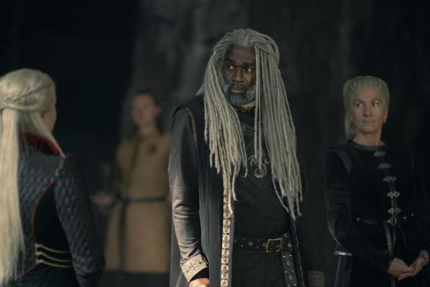 Steve Toussaint como Corlys Velaryon em "A Casa do Dragão" / Ollie Upton / HBO