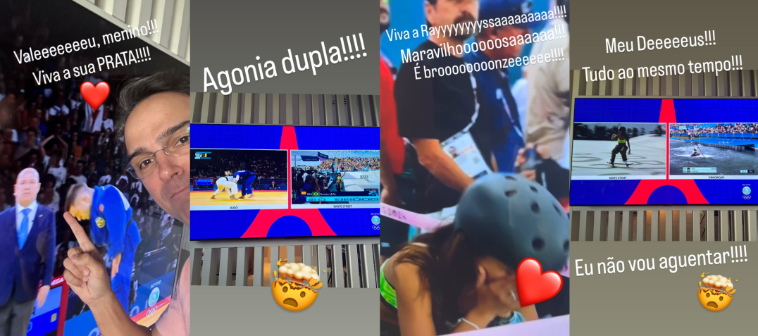 Tadeu Schimdt mostrou estar acompanhando todos os jogos (ao mesmo tempo) / Instagram/Tadeu Schimdt