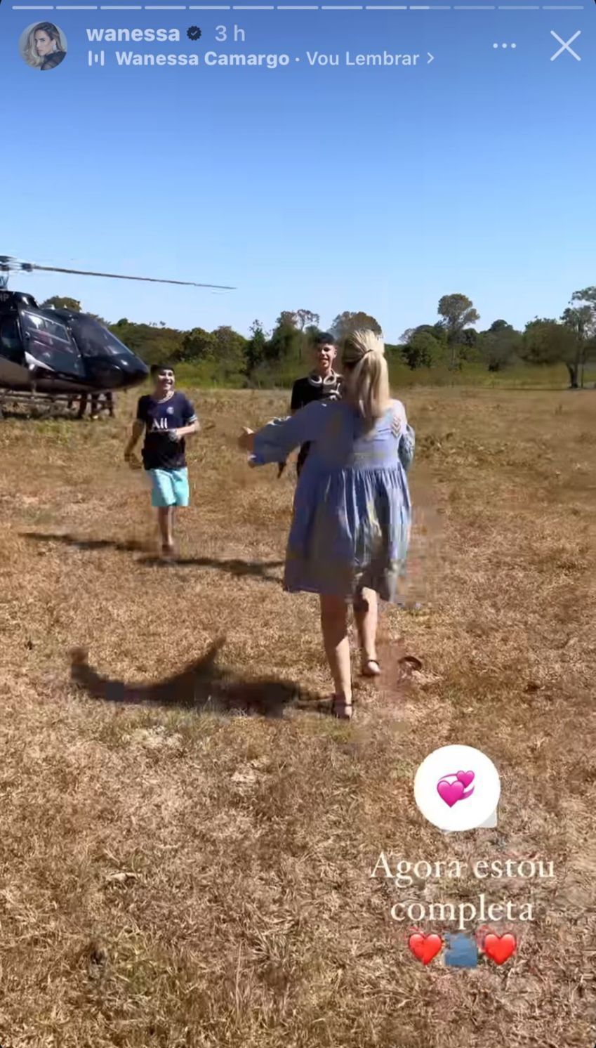 Cantora mostrou a chegada dos filhos em fazendo de Zezé Di Camargo / Instagram/Wanessa Camargo