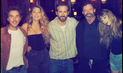 Taylor Swift exalta novo "Deadpool" e chama filhos de Ryan Reynolds de afilhados