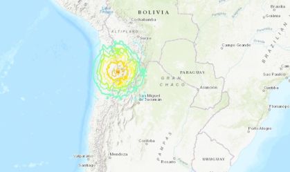 Terremoto magnitude 7,3 no Chile