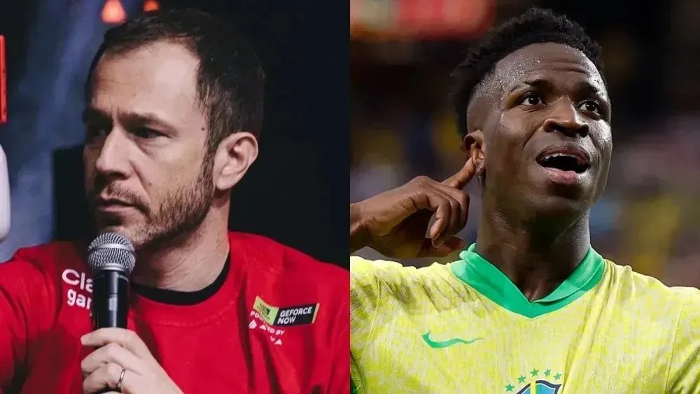 Vinicius Júnior e Tiago Leifert discutiram nas redes sociais
