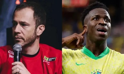 Vinicius Júnior e Tiago Leifert discutiram nas redes sociais