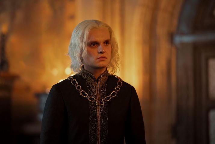 Tom Glynn-Carney como Aegon 2º Targaryen em "A Casa do Dragão" / Ollie Upton/HBO