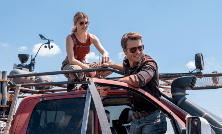 Daisy Edgar-Jones e Glen Powell em "Twisters" / Divulgação/Warner Bros.