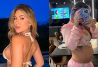 Nos EUA, Virginia mostra barriga de 7 meses de gravidez