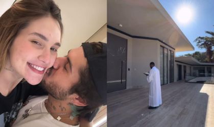 Virginia celebra mudança para nova mansão e convida padre para abençoar a casa
