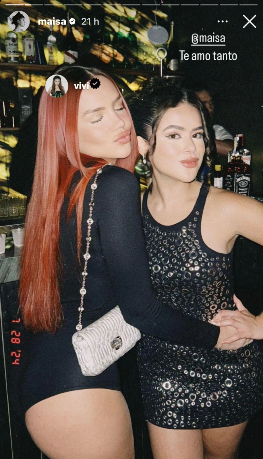 Influenciadora Vivi esteve na despedida da atriz / Instagram/Vivi