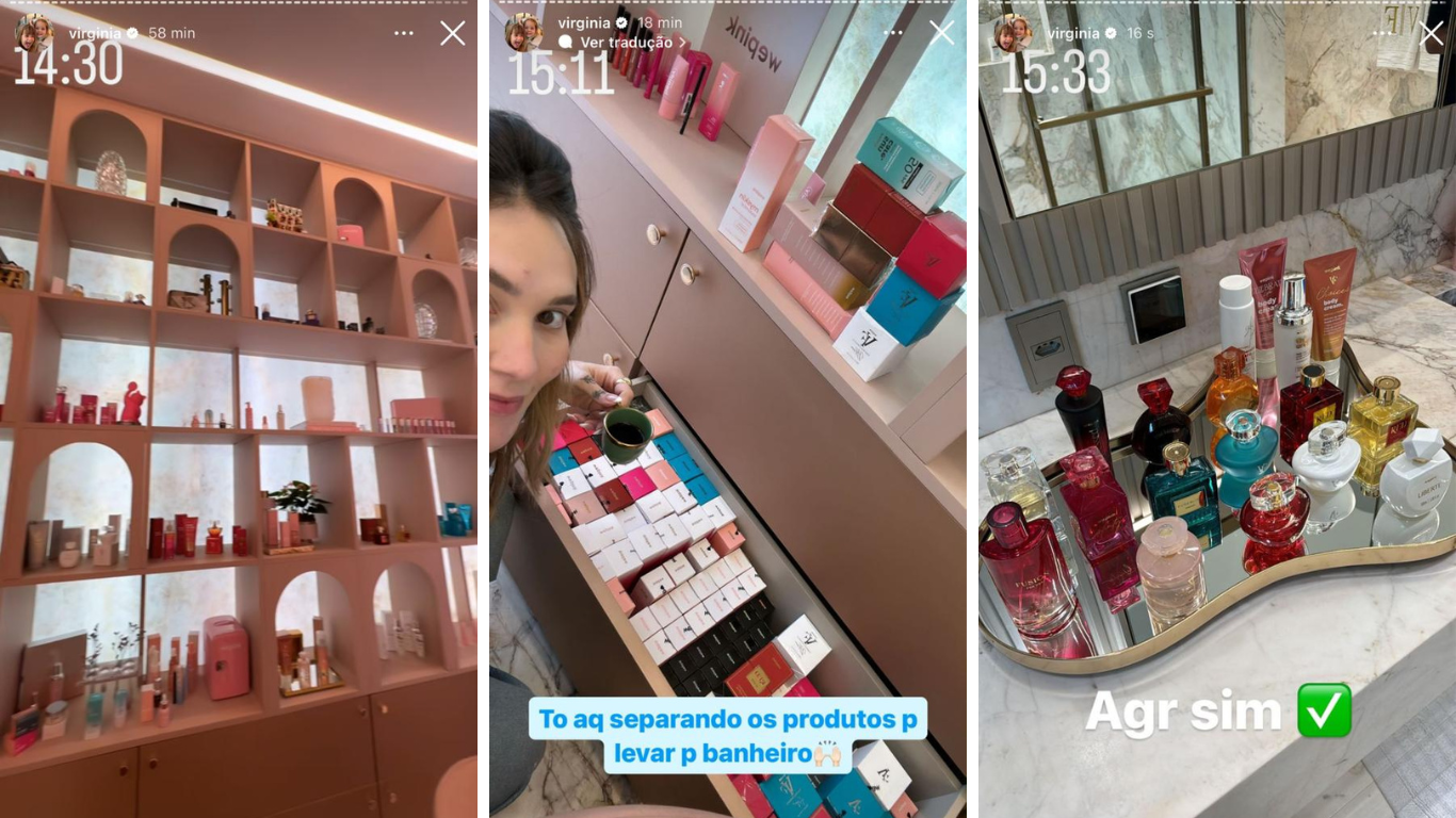 Virginia compartilhou que seus produtos estão espalhados em sua nova mansão / Instagram/Virginia