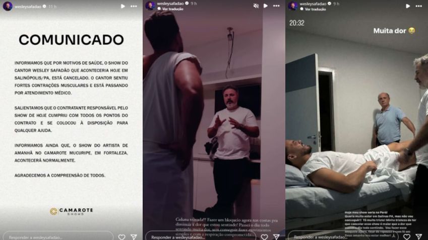 O cantor Wesley Safadão usou as redes sociais para compartilhar detalhes de seu quadro de saúde / Instagram/Wesley Safadão