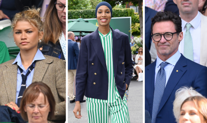 Zendaya, Ikram Abdi Omar e Hugh Jackman em Wimbledon 2024