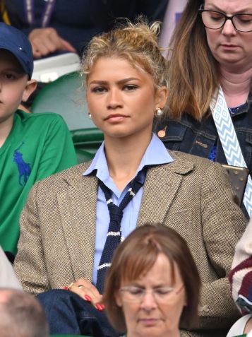 Zendaya usa Ralph Lauren, em Wimbledon / Karwai Tang/WireImage/Getty Images