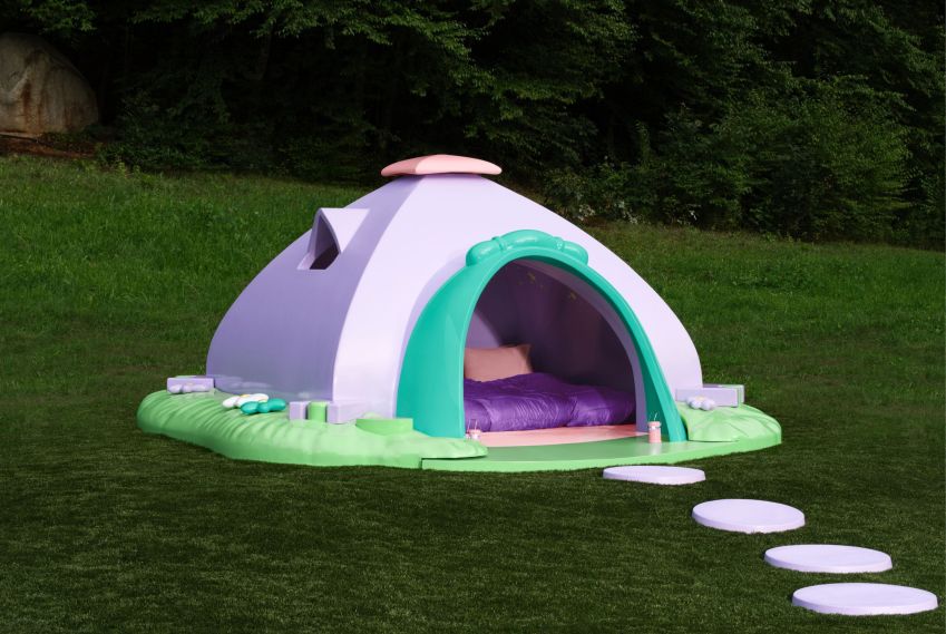 Tenda Action Park de Polly Pocket também estará disponível para os hóspedes / Foto: Kelsey McClellan